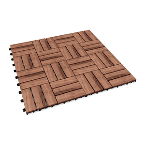 Bodenplatten 11-er Set, Akazienholz