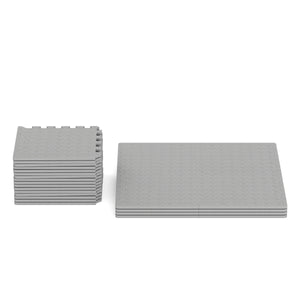 Bodenschutzmatte 30 x 30 cm 32er Set grau