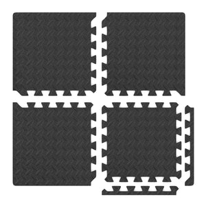 Bodenschutzmatte 30 x 30 cm 32er Set schwarz