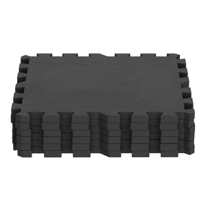 Bodenschutzmatte 49 x 49 cm 6er Set schwarz