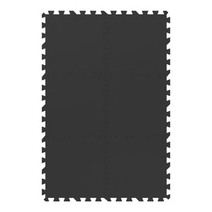 Bodenschutzmatte 49 x 49 cm 6er Set schwarz