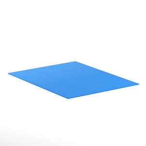 Floor mat 61 x 61 x 1.2 cm blue 12-piece set