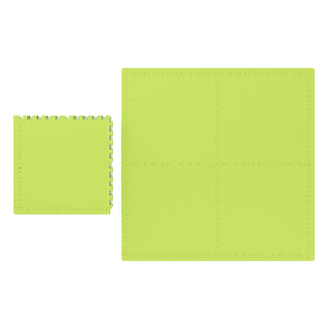 Floor mat 61 x 61 x 1.2 cm green, set of 12