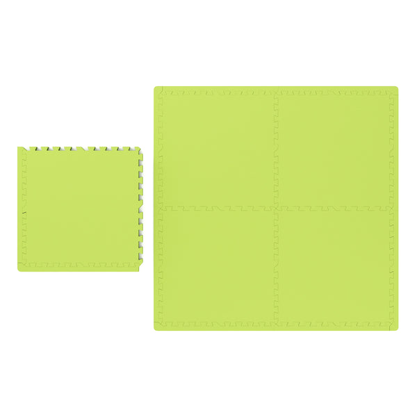 Floor mat 61 x 61 x 1.2 cm green, set of 12