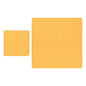 Floor mat 61 x 61 x 1.2 cm orange, set of 12