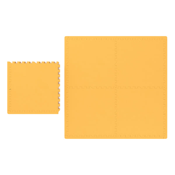Floor mat 61 x 61 x 1.2 cm orange, set of 12