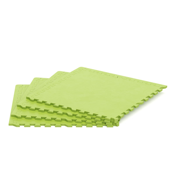 Floor mat 61 x 61 x 2 cm green 4-piece set
