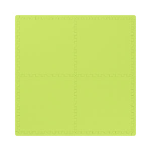 Floor mat 61 x 61 x 2 cm green 4-piece set