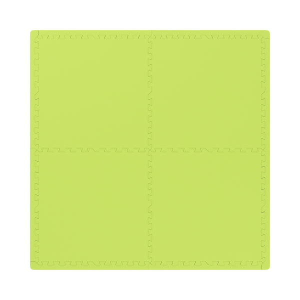 Floor mat 61 x 61 x 2 cm green 4-piece set