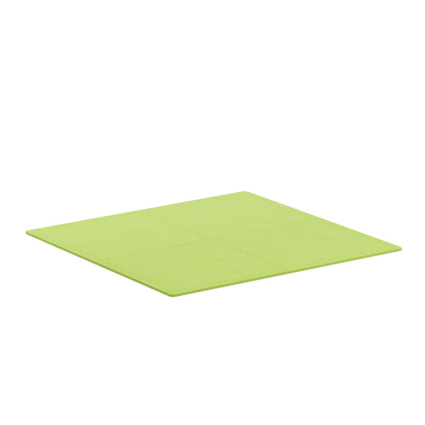 Floor mat 61 x 61 x 2 cm green 4-piece set