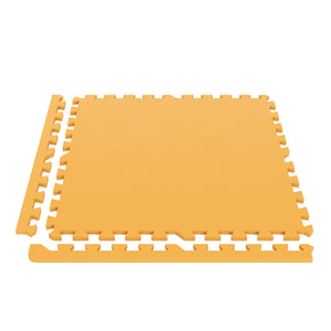 Floor mat 61 x 61 x 2 cm orange 4-piece set