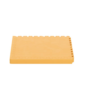 Floor mat 61 x 61 x 2 cm orange 4-piece set