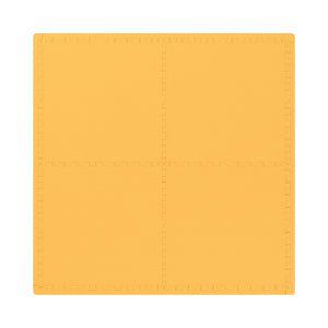 Floor mat 61 x 61 x 2 cm orange 4-piece set