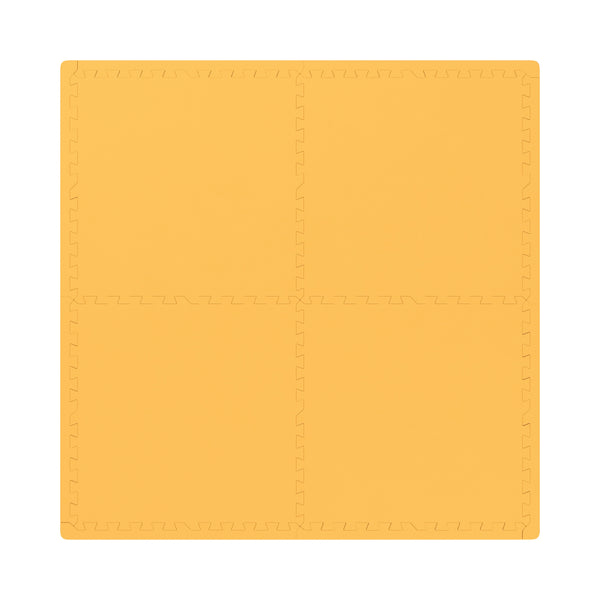 Floor mat 61 x 61 x 2 cm orange 4-piece set