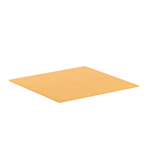 Floor mat 61 x 61 x 2 cm orange 4-piece set