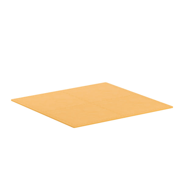Floor mat 61 x 61 x 2 cm orange 4-piece set