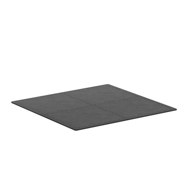 Bodenmatte 61 x 61 x 2 cm schwarz 4er Set