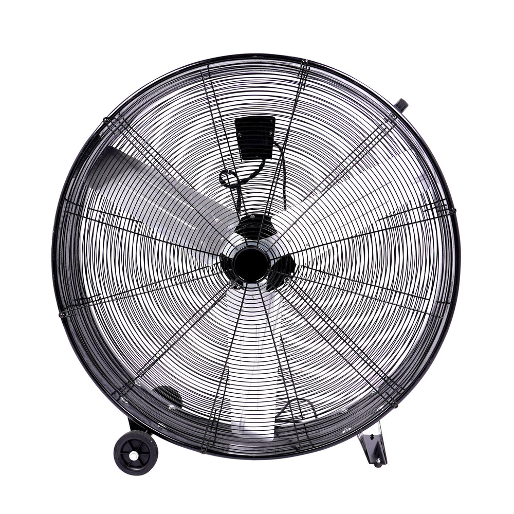 Floor fan, wind machine, 91 cm, black