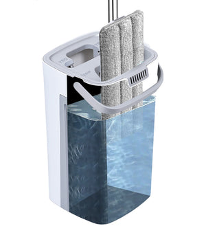 Bodenwischer Set 4-teilig weiss/grau