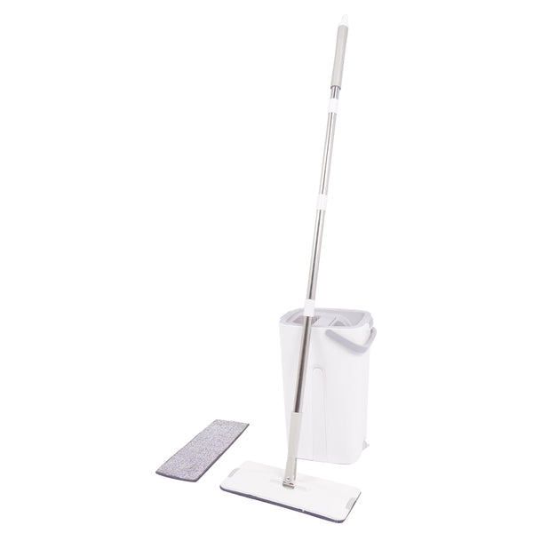 Bodenwischer Set 4-teilig weiss/grau