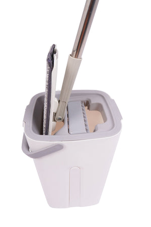 Bodenwischer Set 4-teilig weiss/grau