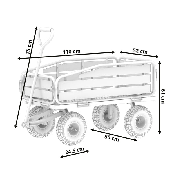 Bollerwagen RON mit klappbaren Seitenwänden 350 kg