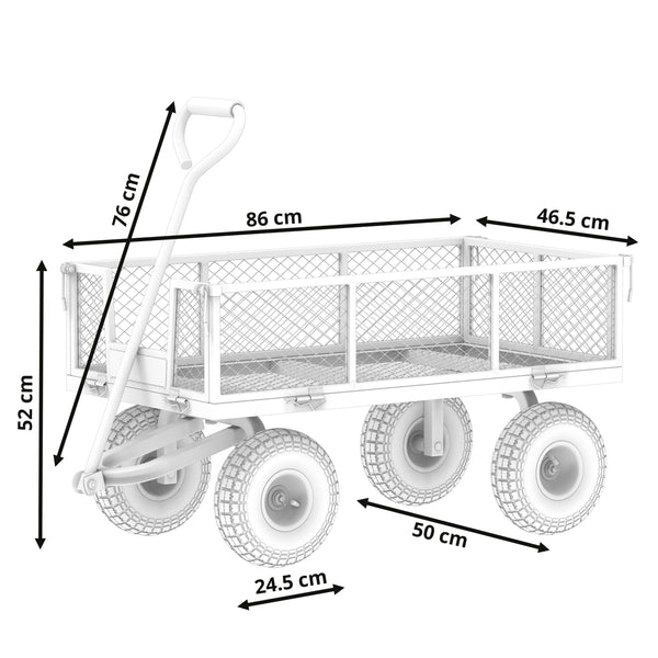 Bollerwagen ZON mit klappbaren Seitenwänden 350 kg
