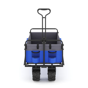 Bollerwagen faltbar BENNY blau