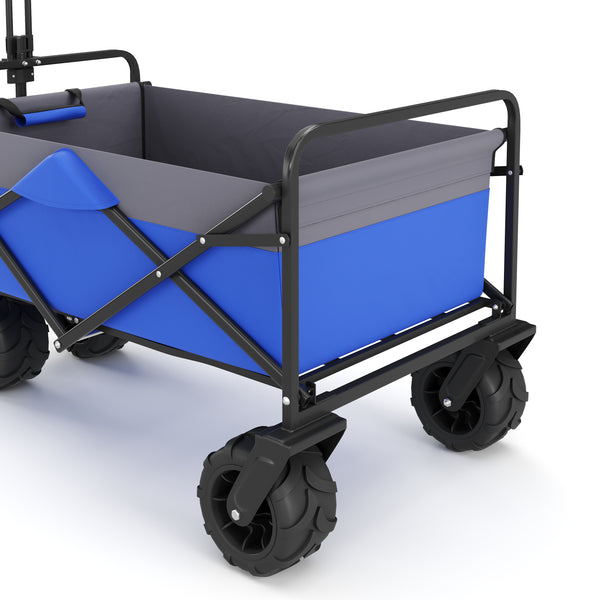 Bollerwagen faltbar BENNY blau