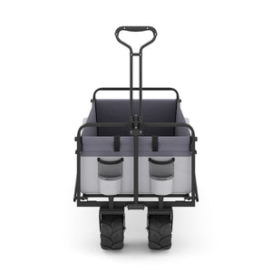 Bollerwagen faltbar BENNY grau