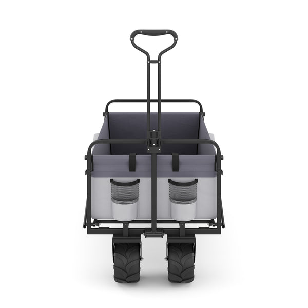 Bollerwagen faltbar BENNY grau