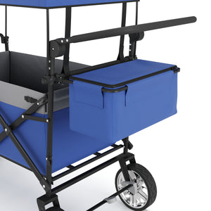 Bollerwagen faltbar mit Dach KENNY blau