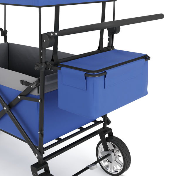 Bollerwagen faltbar mit Dach KENNY blau