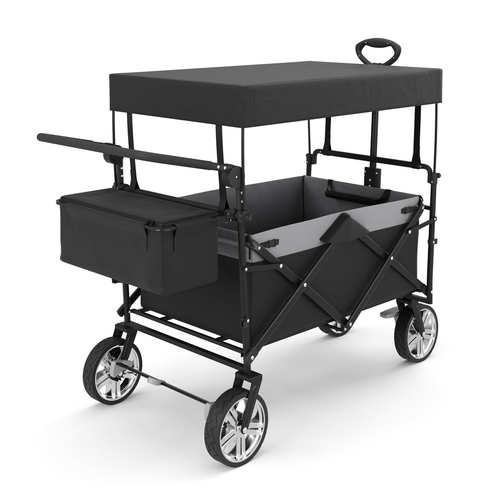Folding wagon with canopy KENNY black