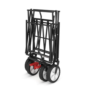 Bollerwagen faltbar mit Dach TOMMY grau