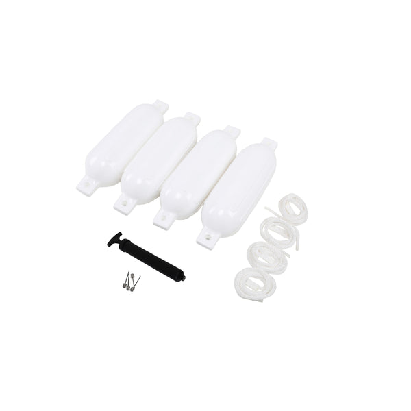 Bootsfender 4er Set weiss 58 x 15 cm