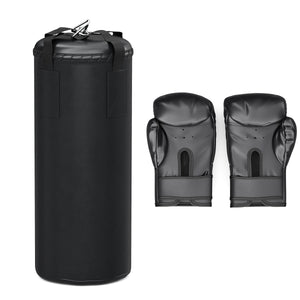 Boxsack Set für Kinder mit Handschuhen schwarz