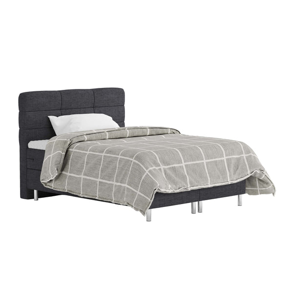 Boxspringbett MIDNIGHT anthrazit 140 x 200 cm