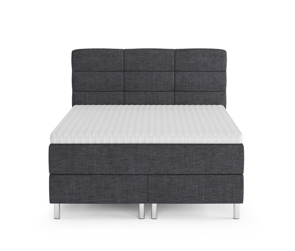 Boxspringbett MIDNIGHT anthrazit 140 x 200 cm