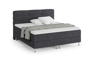 Boxspringbett MIDNIGHT dunkelgrau 180 x 200 cm