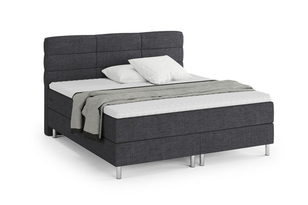 Boxspringbett MIDNIGHT dunkelgrau 180 x 200 cm