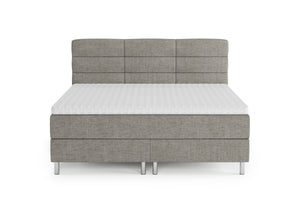 Boxspringbett MIDNIGHT hellgrau 180 x 200 cm