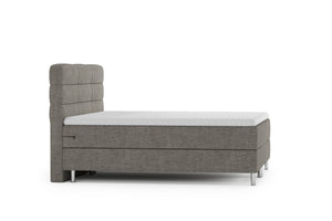Boxspringbett MIDNIGHT hellgrau 180 x 200 cm