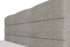 Boxspringbett MIDNIGHT hellgrau 180 x 200 cm
