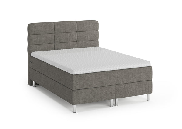 Boxspringbett MIDNIGHT grau 140 x 200 cm