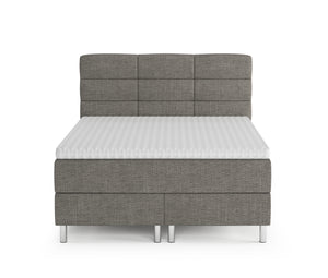 Boxspringbett MIDNIGHT grau 140 x 200 cm