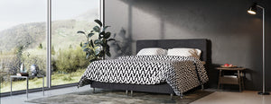Boxspringbett MIDNIGHT anthrazit 140 x 200 cm
