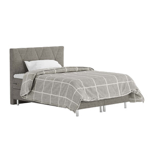 Boxspringbett TWILIGHT grau 140 x 200 cm