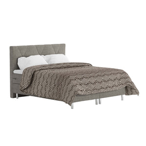 Boxspringbett TWILIGHT grau 160 x 200 cm