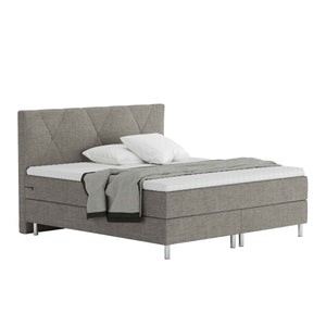 Boxspringbett TWILIGHT hellgrau 180 x 200 cm